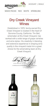 Amazon Wines - Dry Creek